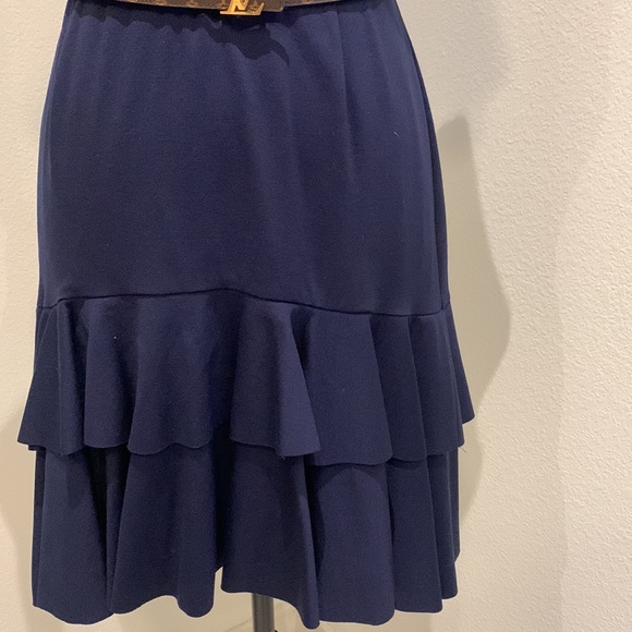 Blue Ruffle Dress - Picture 2 of 7